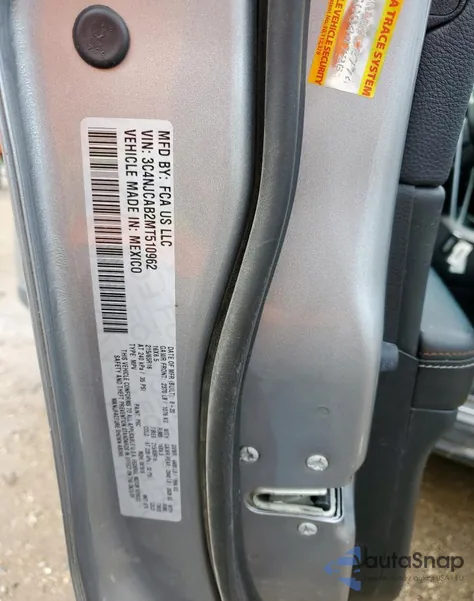 2021 Jeep Compass Sport from USA, damaged, VIN 3C4NJCAB2MT510962